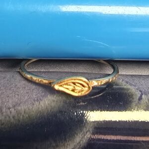 14k Gold Leaf Ring Size 8.5 Solid Gold